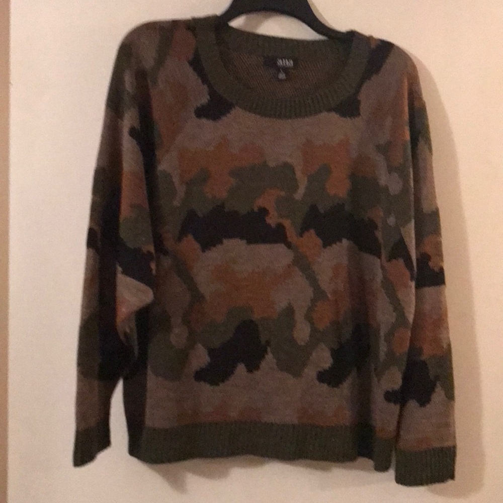 Camo sweater